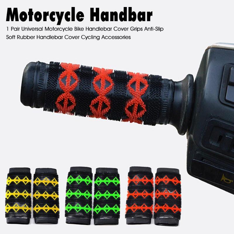 1 Pair Universal Motorcycle Bike Handlebar Cover Grips Anti-Slip Soft Rubber Handlebar Cover Cycling
1 Pair Universal Motorcycle Bike Handlebar Cover Grips Anti-Slip Soft Rubber Handlebar Cover Cycling