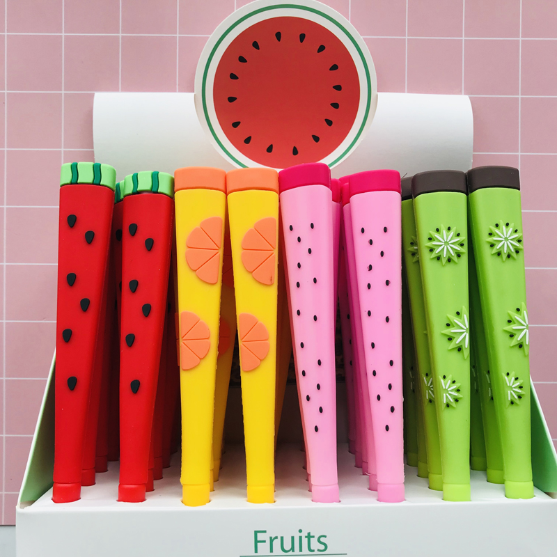 1PC Cute Fresh Fruits Watermelon Pitaya Kiwi Gel Pen Rollerball Pen School Office Supply Student Stationery 0.38mm Blue Ink
1PC Cute Fresh Fruits Watermelon Pitaya Kiwi Gel Pen Rollerball Pen School Office Supply Student Stationery 0.38mm Blue Ink