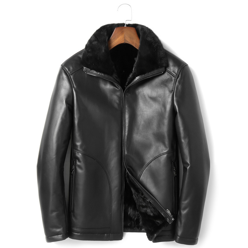Winter Real Sheepskin Coat Genuine Leather Jacket Men Liner Mens Leather Jacket Warm Down Coat P18181501 YY480, Black
Winter Real Sheepskin Coat Genuine Leather Jacket Men Liner Mens Leather Jacket Warm Down Coat P18181501 YY480, Black
