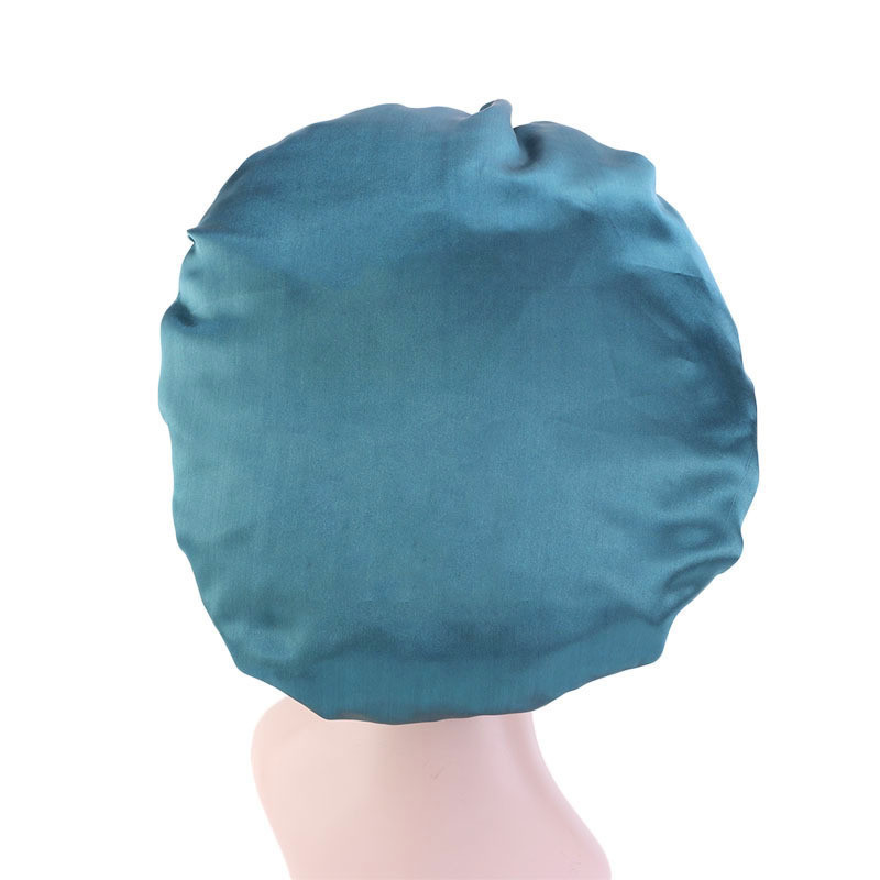 20pcs Extra Large Bonnet Long Satin Bonnet Sleep Cap Bonnets for Black Women Night Sleep Hair Loose Cap Flowers Green Black Blue Purple