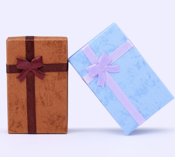 Cloud paper box 5*8 double ring ear ring jewelry box heaven and earth cover necklace packing box WY1568