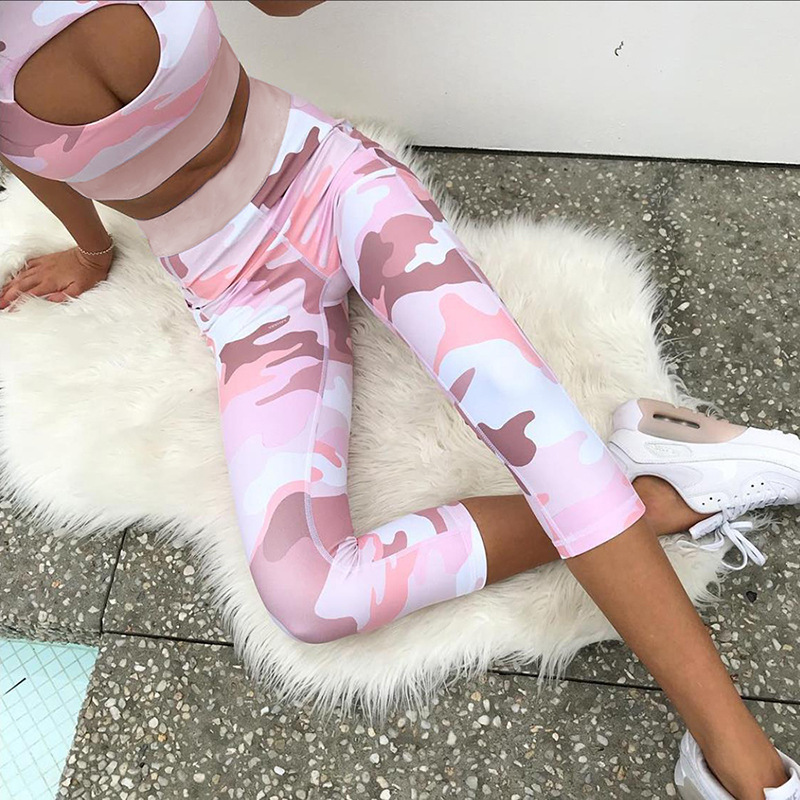 2 Piece Suit Fashion Camouflage Print Yoga Set Women Sexy Hollow Sport Tops High Waist Leggings with Pocket Gym Fitness Clothes, Pink
2 Piece Suit Fashion Camouflage Print Yoga Set Women Sexy Hollow Sport Tops High Waist Leggings with Pocket Gym Fitness Clothes, Pink