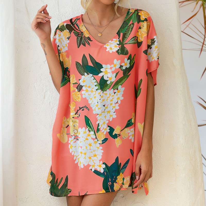 Women' Summer Hawaii Beach Blouse EUR and US Top V-neck Printed Loose Vocation Shirts, Green
Women' Summer Hawaii Beach Blouse EUR and US Top V-neck Printed Loose Vocation Shirts, Green