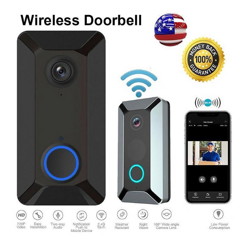 V6 Smart WiFi Video Doorbell Camera 2.4G IP Door Bell Wireless Home Visual Intercom APP Control Night View Camera Door Bell
V6 Smart WiFi Video Doorbell Camera 2.4G IP Door Bell Wireless Home Visual Intercom APP Control Night View Camera Door Bell