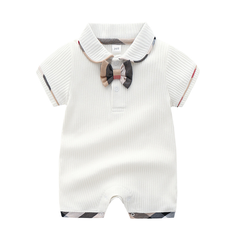 Baby Coverall Romper cotton baby summer short-sleeved baby boutique clothes clothes jumpsuits rompers, White
Baby Coverall Romper cotton baby summer short-sleeved baby boutique clothes clothes jumpsuits rompers, White