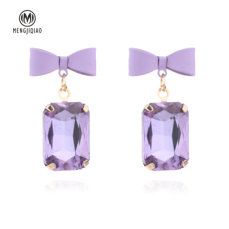 MENGJIQIAO 2020 New Design Sweet Cute Bowknot Square Dangle Crystal Earrings For Women Temperament Geometric Fashion Pendientes
MENGJIQIAO 2020 New Design Sweet Cute Bowknot Square Dangle Crystal Earrings For Women Temperament Geometric Fashion Pendientes