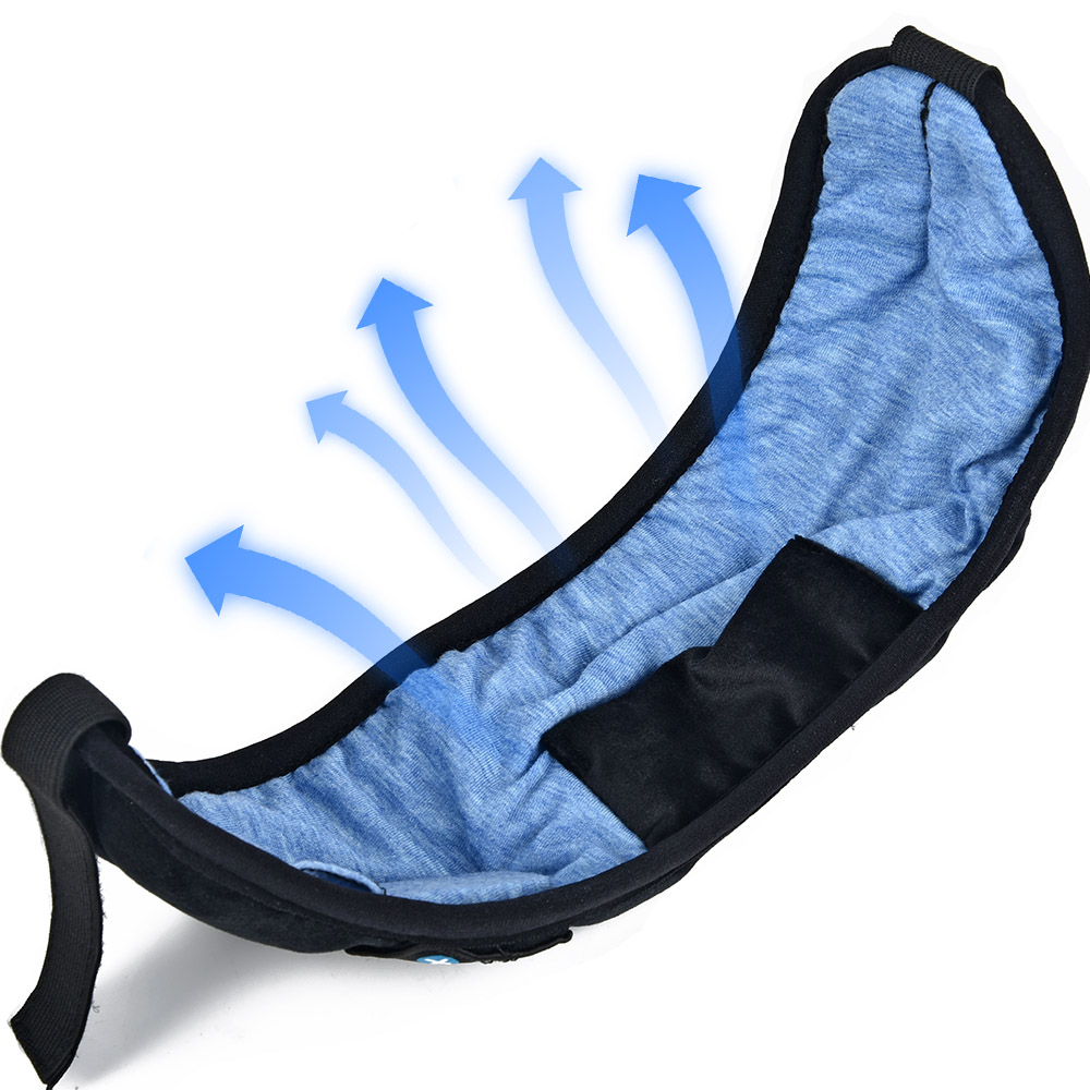 Wireless Bluetooth 50 Earphone Sleep Mask Sport Headband Soft Headphone Sleeping Headset For Listenting Music with Mic