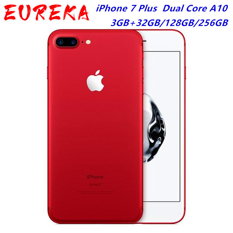 

Apple iPhone 7 Plus Factory Unlocked Original Mobile Phone 4G 5.5" Dual Core A10 12MP RAM 3GB ROM 128GB Cell phone NFC, Jet black
