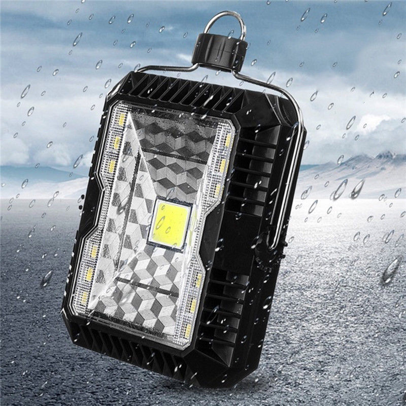Camping Light USB+Solar Charging Camping Portable Lantern Tent Light Outdoor Portable Hanging Lamp Solar Led Lantern