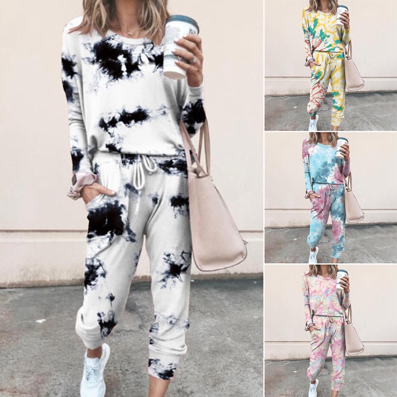 Casual Women Set Comfortable Long Sleeve Tie Dye Print Tracksuits Plus Size T-Shirt Top And Pants Set Suits Autumn 2 Piece, Blue
Casual Women Set Comfortable Long Sleeve Tie Dye Print Tracksuits Plus Size T-Shirt Top And Pants Set Suits Autumn 2 Piece, Blue