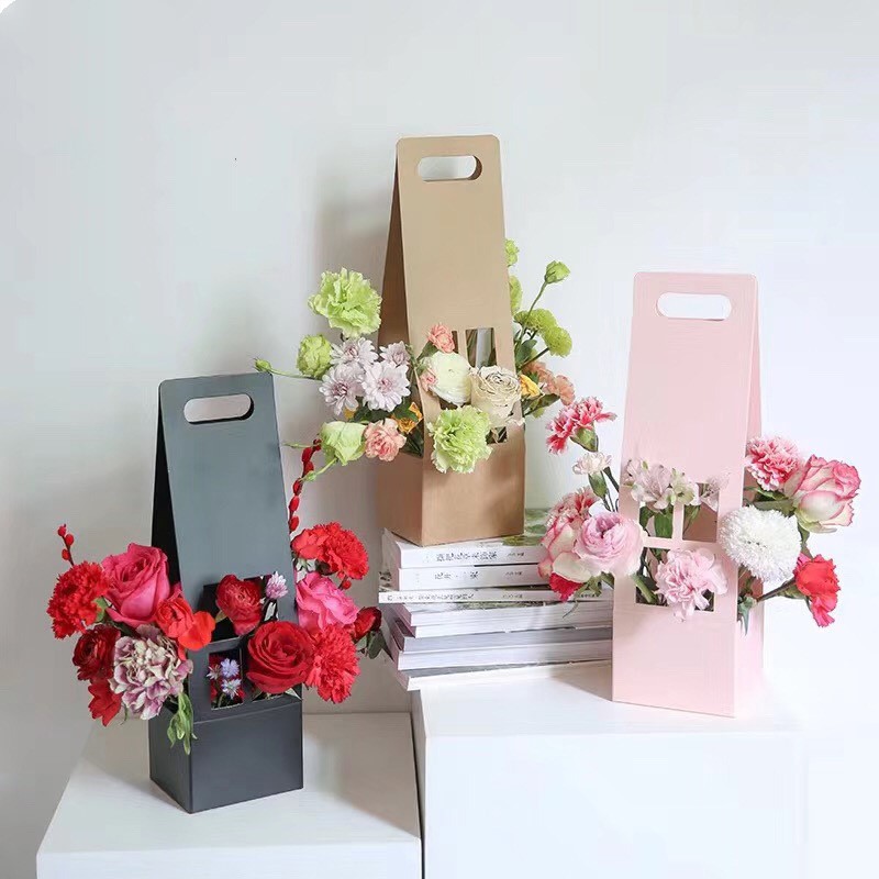 Flower Packaging Bag Handled Florist Bouquet Gift Paper Boxes for Wedding Valentine's Day 12x11x42cm Floral Wrapping boxes
Flower Packaging Bag Handled Florist Bouquet Gift Paper Boxes for Wedding Valentine's Day 12x11x42cm Floral Wrapping boxes