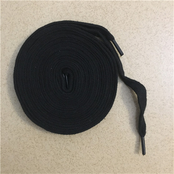 100% About 2M cotton shoelaces Real picture home shoes parts milk white/black/army green color