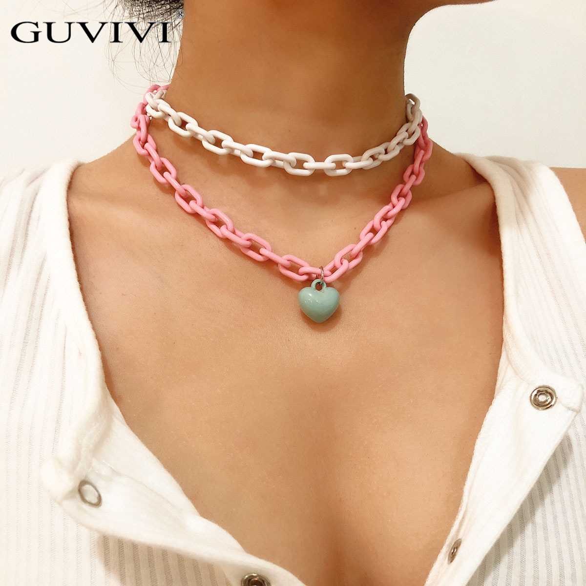 Candy Color Acrylic Chunky Chain Choker Necklace Cuban Punk Multi Layer CCB 3D Heart Pendant Statement Necklace Women Jewelry
Candy Color Acrylic Chunky Chain Choker Necklace Cuban Punk Multi Layer CCB 3D Heart Pendant Statement Necklace Women Jewelry