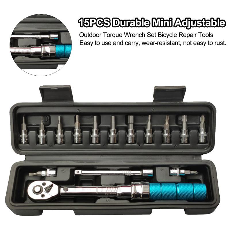 15pcs Allen Key Manual Spanner Socket Steel Ratchet Bicycle Repair Tools Cycling Torque Wrench Set Mini Adjustable Outdoor
15pcs Allen Key Manual Spanner Socket Steel Ratchet Bicycle Repair Tools Cycling Torque Wrench Set Mini Adjustable Outdoor