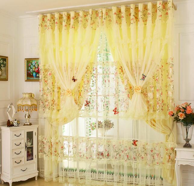 Fashion Modern Lace Curtain Pink Yellow Purple Bedroom Curtains Window Living Room Curtain, As picture
Fashion Modern Lace Curtain Pink Yellow Purple Bedroom Curtains Window Living Room Curtain, As picture
