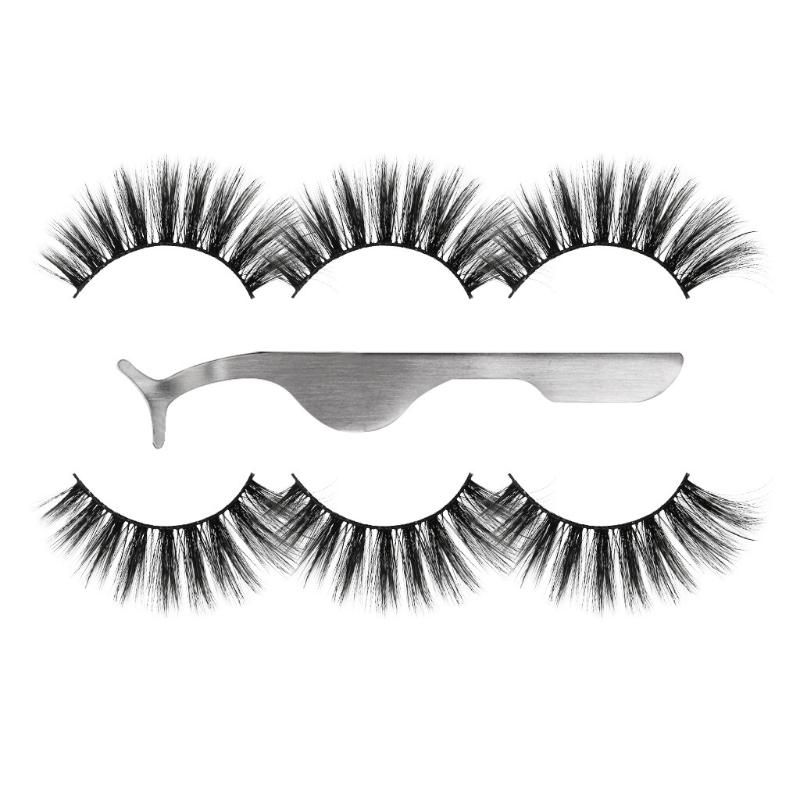 3Pairs 3D False Lashes Makeup Eyelashes & Tweezer Set Lasting Eyelash Extension Reusable Eyelash Fluffy Strip Eye lashes+Clip
3Pairs 3D False Lashes Makeup Eyelashes & Tweezer Set Lasting Eyelash Extension Reusable Eyelash Fluffy Strip Eye lashes+Clip