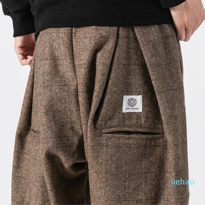 Fashion- Helisopus Men Harem Pants 2020 Spring Streetwear Pants Hip Hop Casual Joggers Chinese Style Trousers