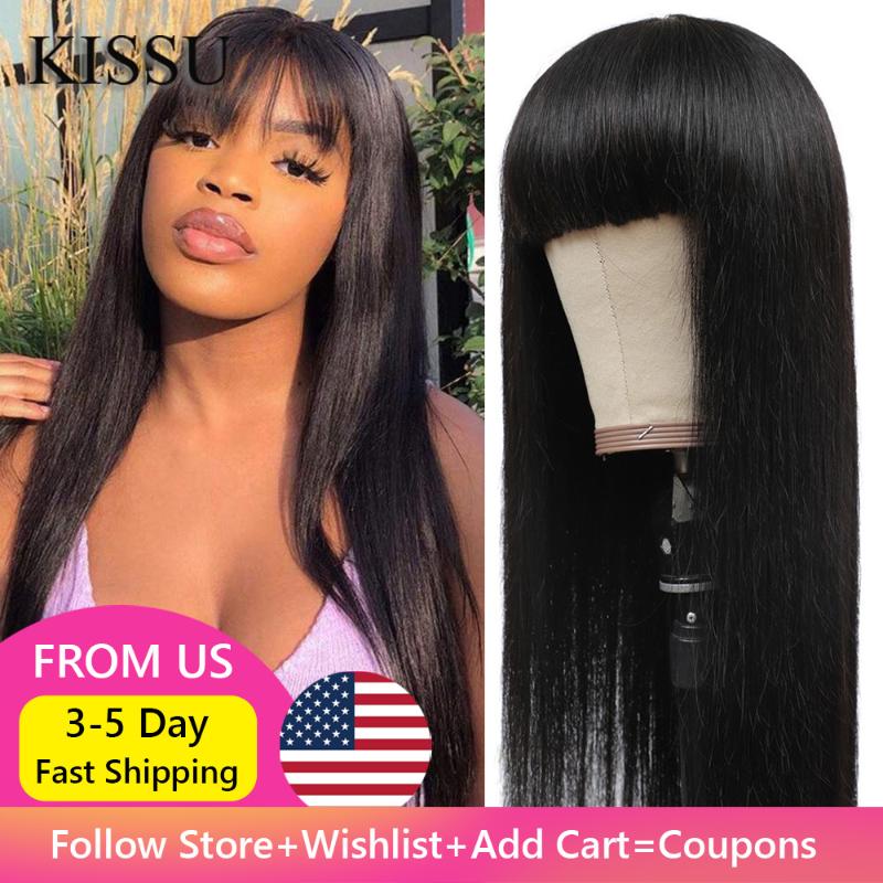 Machine Made Sew In Wig Human Hair Straight Wig Brazilian Straight With Bang Natural Color For Women Glueless Wigs Long, Mebium brown lace
Machine Made Sew In Wig Human Hair Straight Wig Brazilian Straight With Bang Natural Color For Women Glueless Wigs Long, Mebium brown lace