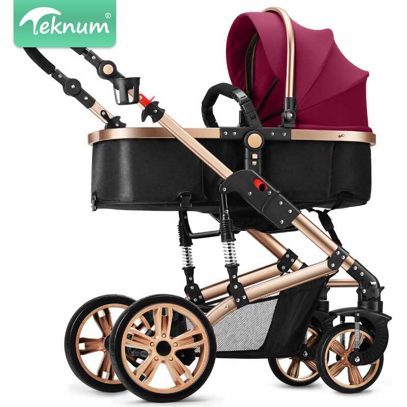 Teknum baby stroller high landscape trolley baby can sit and lie two-way absorber folding BB portable trolley wine red thr
Teknum baby stroller high landscape trolley baby can sit and lie two-way absorber folding BB portable trolley wine red thr