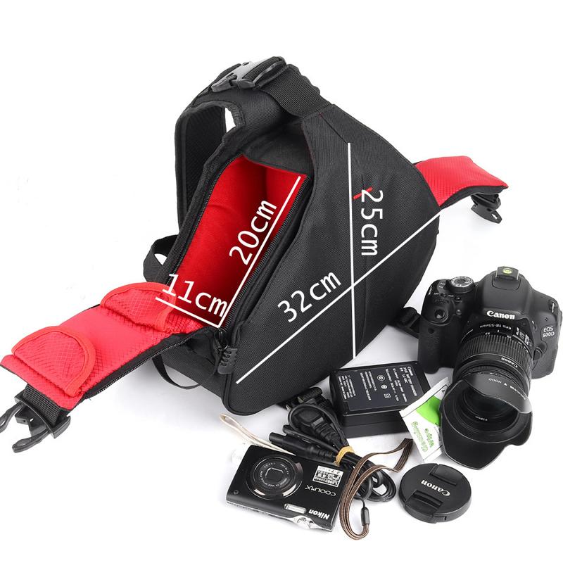 Triangle SLR Camera Bag Lowepro Sling Waterproof Backpack Pography Single Shoulder Po Bags Digital DSLR Lens Cases