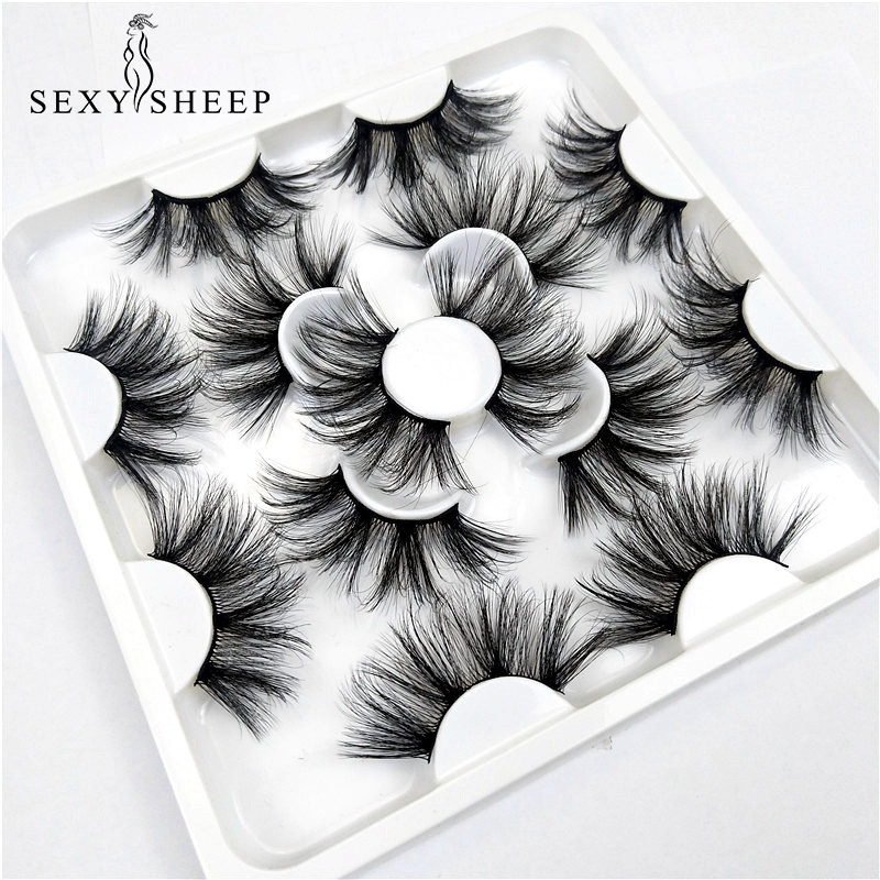 7 Pairs Of 25mm False Eyelashes Eyelashes Dramatic Natural Plump Makeup Extension False