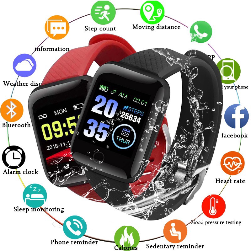 116 Plus Smart Watch Men IP67 Waterproof Real Heart Rate Monitor Women Smartwatch For Android IOS
116 Plus Smart Watch Men IP67 Waterproof Real Heart Rate Monitor Women Smartwatch For Android IOS