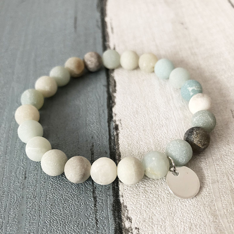 New Arrivals Plain Charm Bracelet For Men 8mm Matte Amazonite Beaded Bracelet Amazonite
New Arrivals Plain Charm Bracelet For Men 8mm Matte Amazonite Beaded Bracelet Amazonite