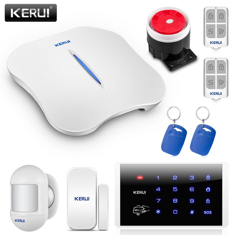 

KERUI W1 WIFI Home Burglar Alarm Systems PSTN alarm systems security home Motion Sensor Detector With keyboard RFID cards