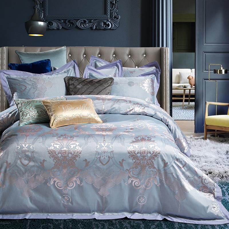 New Luxury Silk Cotton Jacquard Classic Fashion Bedding Set Wide edge Duvet Cover Set Bed Sheet Pillowcases Queen King size Jpcs, Kz2
New Luxury Silk Cotton Jacquard Classic Fashion Bedding Set Wide edge Duvet Cover Set Bed Sheet Pillowcases Queen King size Jpcs, Kz2