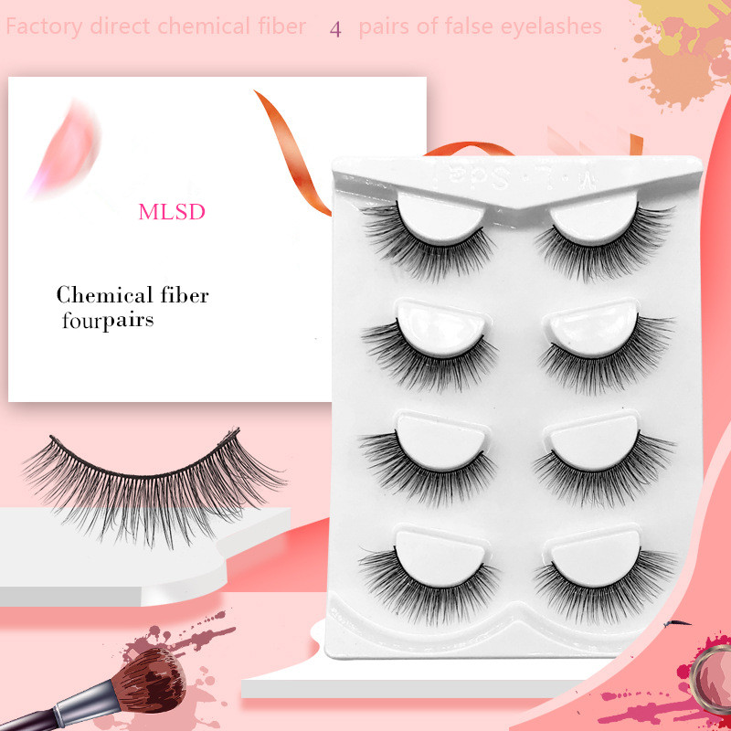 100% Silk Eye Lahes 4 Pair Set High quality Fiber Ilash wholesale Ilshes Popular Make-up Tool Fiber Eyelashe Lashvendor
100% Silk Eye Lahes 4 Pair Set High quality Fiber Ilash wholesale Ilshes Popular Make-up Tool Fiber Eyelashe Lashvendor