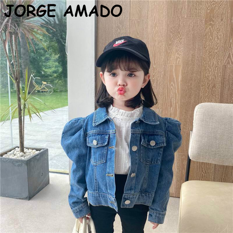 2020 Autumn Girls Jackets Baby Girl Coats Blue Denim Puff Sleeve Casual Kids Jackets for Girls Kids Clothes E17034
2020 Autumn Girls Jackets Baby Girl Coats Blue Denim Puff Sleeve Casual Kids Jackets for Girls Kids Clothes E17034