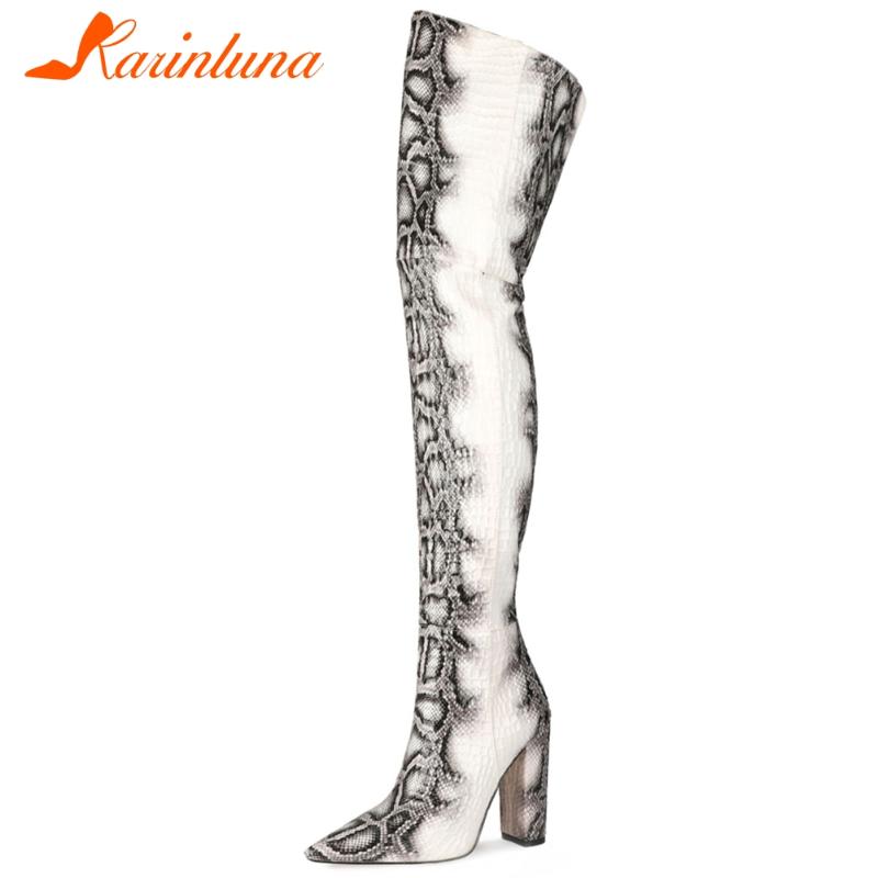 Karin 2020 New Brand Over-the-knee Boots Big Size 47 Print Fashion Pointed Toe Square Heels women shoes, White
Karin 2020 New Brand Over-the-knee Boots Big Size 47 Print Fashion Pointed Toe Square Heels women shoes, White