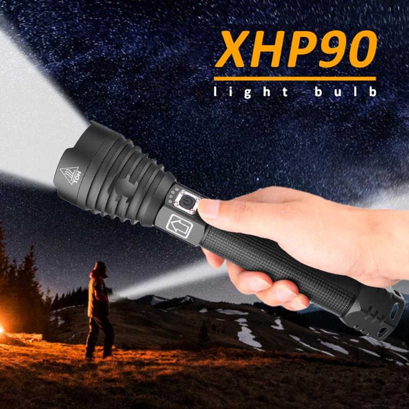 Most Powerful XHP90 LED Electric Torch USB Rechargeable Tactical Flash Light Waterproof Zoom Light Hard 26650
Most Powerful XHP90 LED Electric Torch USB Rechargeable Tactical Flash Light Waterproof Zoom Light Hard 26650