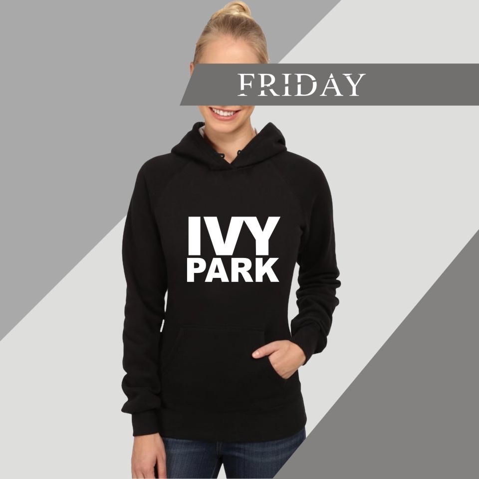 Beyonce IVY Park Fashion Theme Winter Men Hoodies Sweatshirts Set Sleeve Letters Sweatshirt Lady Hoodies Black Casual Clothes MX200812