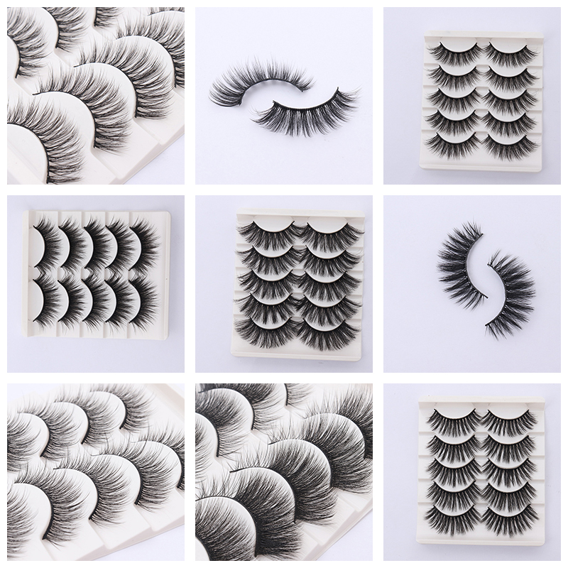 5 pairs Multipack False Eyelash 3D Soft Mink Natural Eyelashes Wispy Long False Lashes Eye Makeup Faux Eye Lashes
5 pairs Multipack False Eyelash 3D Soft Mink Natural Eyelashes Wispy Long False Lashes Eye Makeup Faux Eye Lashes