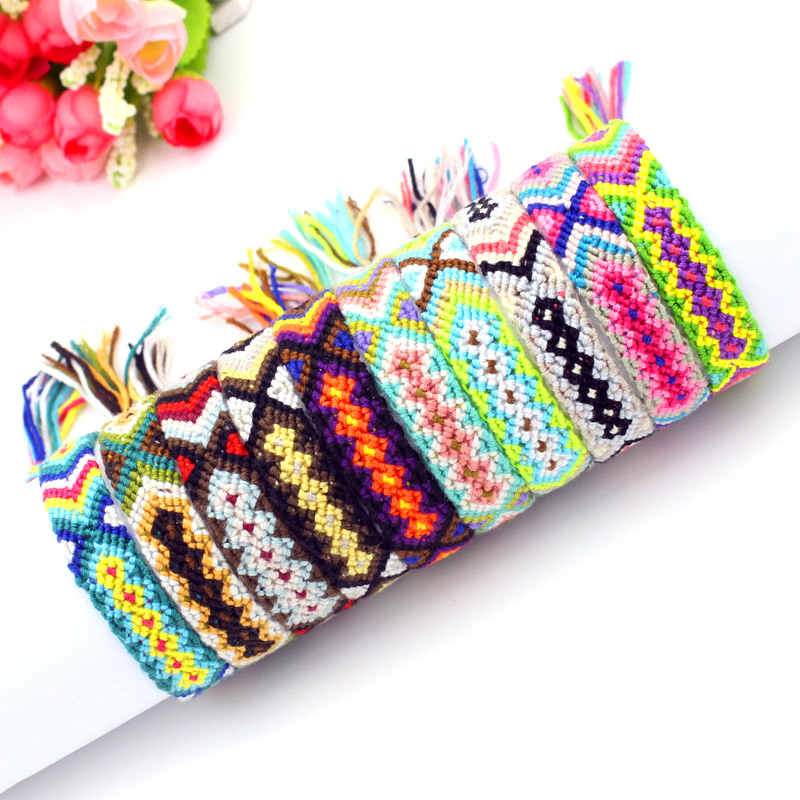Friendship Bracelet Handmade Charm Woven Rope String Hippy Boho Embroidery Cotton Friendship Bracelets For Women and Men
Friendship Bracelet Handmade Charm Woven Rope String Hippy Boho Embroidery Cotton Friendship Bracelets For Women and Men