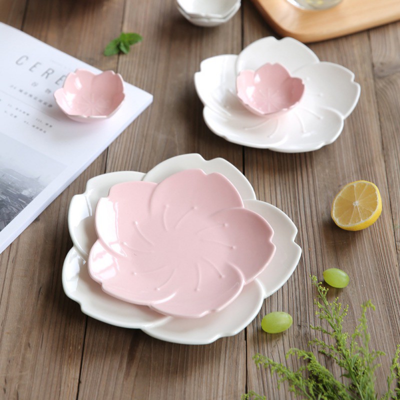 1pcs Ceramic Sakura Dinner Set Pink Kitchen Tableware Plates Flower Shape Chili Sauce Dish Plastic Plates
1pcs Ceramic Sakura Dinner Set Pink Kitchen Tableware Plates Flower Shape Chili Sauce Dish Plastic Plates