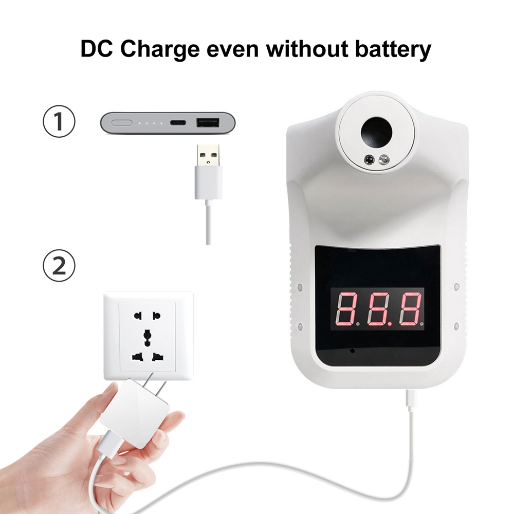 High Precision Wall Mounted K3 Infrared Thermometer Non-contact Digital LCD Display For School Office Factory Restaurant Temperature Sensor