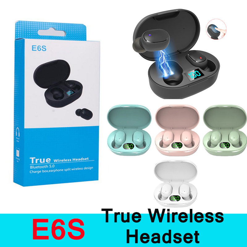 E6S TWS Wireless Earphone Music Stereo Earbuds LED Display Bluetooth device V5.0 Headsets with Mic for all bluetooth device, Black
E6S TWS Wireless Earphone Music Stereo Earbuds LED Display Bluetooth device V5.0 Headsets with Mic for all bluetooth device, Black