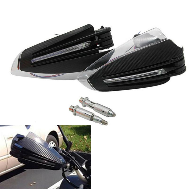 Motorcycle LED Handlebar Hand Guards Turn Signal Light Handleguard Protector Cover Universal
Motorcycle LED Handlebar Hand Guards Turn Signal Light Handleguard Protector Cover Universal
