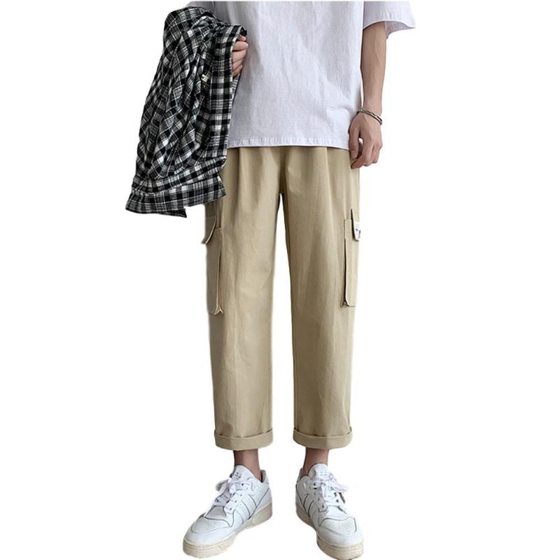 MISSKY Men' Casual Pants Cropped Overalls Casual Loose Straight-leg All-match Thin Cargo Pants Male Trousers New, Black
MISSKY Men' Casual Pants Cropped Overalls Casual Loose Straight-leg All-match Thin Cargo Pants Male Trousers New, Black