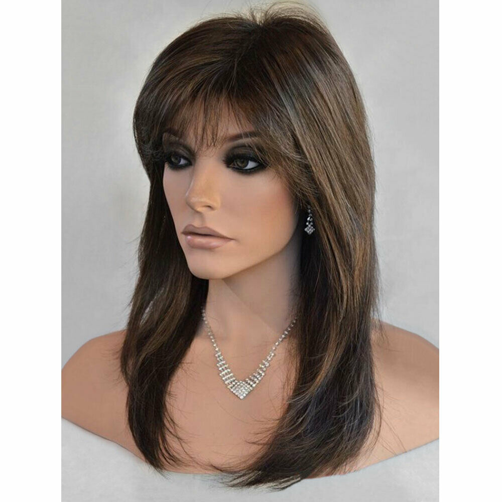 Fashion Women Ladies Long Straight Full Wig Natural Synthetic Hair Party Cosplay