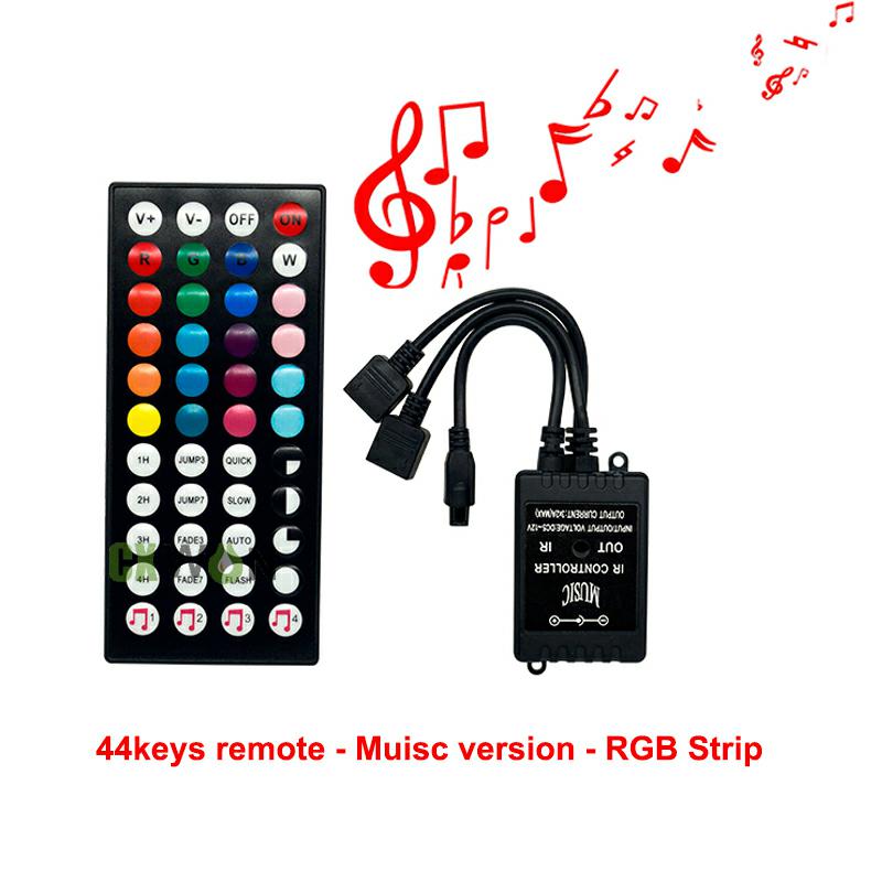 Mini 44keys LED Control 12V 40Keys RGBW Controller Music Version IR Controller For 5050 3528 RGB Strip Light