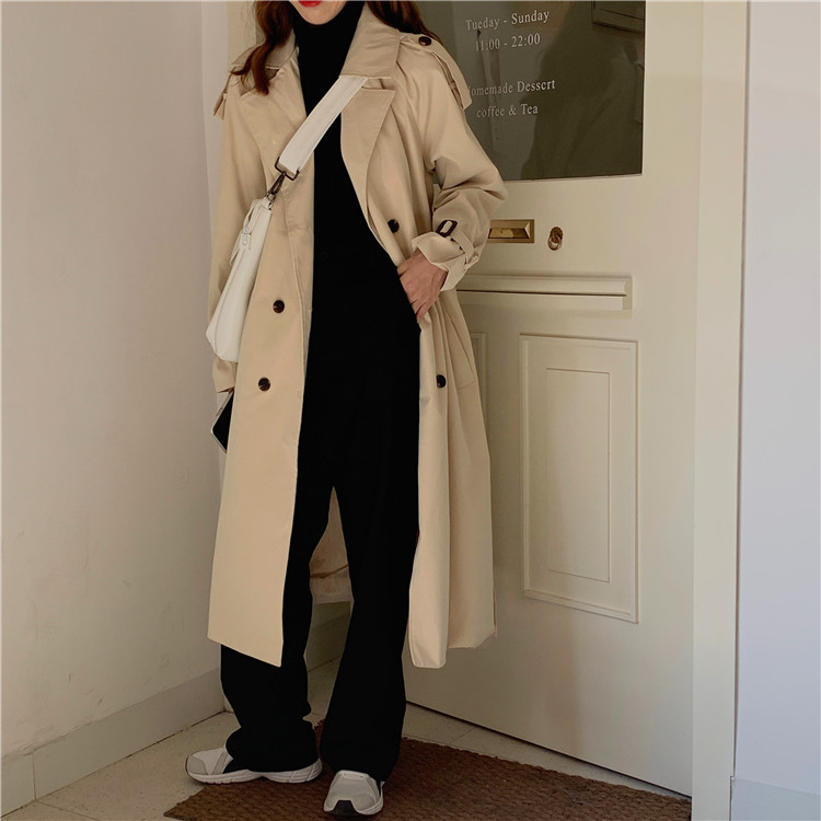 2020 New Fashion Women Loose Causal over-the-Knee Trench Coat Turn-down Collar A-line Long Sleeve Solid Color Coat, Black
2020 New Fashion Women Loose Causal over-the-Knee Trench Coat Turn-down Collar A-line Long Sleeve Solid Color Coat, Black