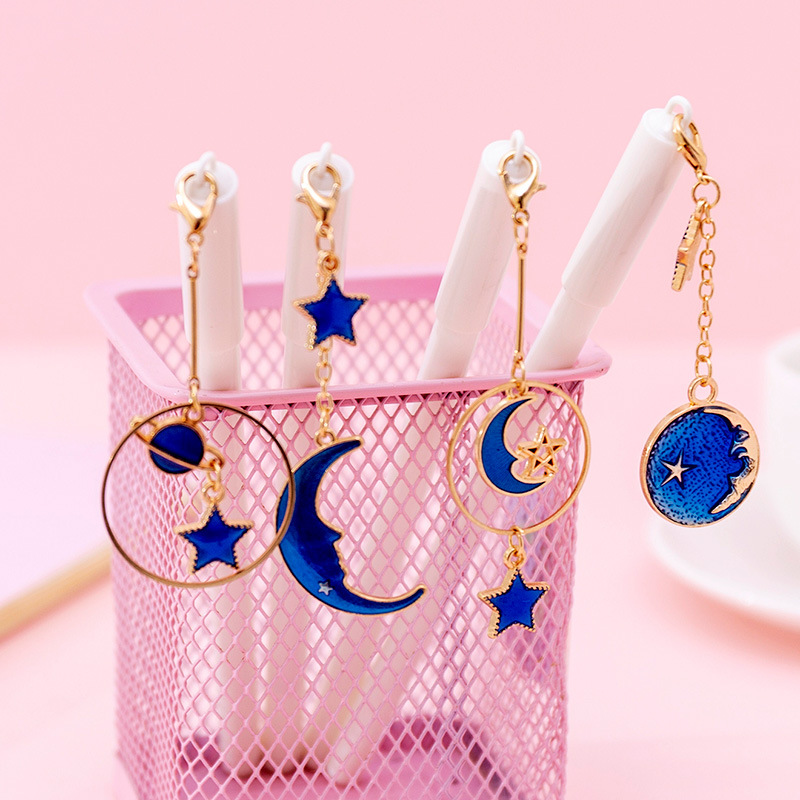 Lovely Cute Creative Star-Moon Pendant Gel Pen Signature Pen Escolar Papelaria School Office Supply Promotional Gift
Lovely Cute Creative Star-Moon Pendant Gel Pen Signature Pen Escolar Papelaria School Office Supply Promotional Gift