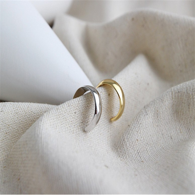 Authentic 925 Sterling Silver Cuff Earrings For Women Fine Jewelry No Ear Piercing Clip Earring Sold By Piece