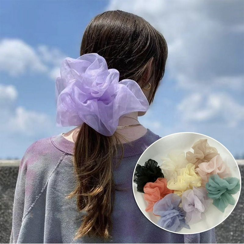 2020 Korean Fashion Ins Women Hair Rope Elastic Hair Bands Rubber Band Trendy Dot Organza Solid Color Accessories Wholesale
2020 Korean Fashion Ins Women Hair Rope Elastic Hair Bands Rubber Band Trendy Dot Organza Solid Color Accessories Wholesale