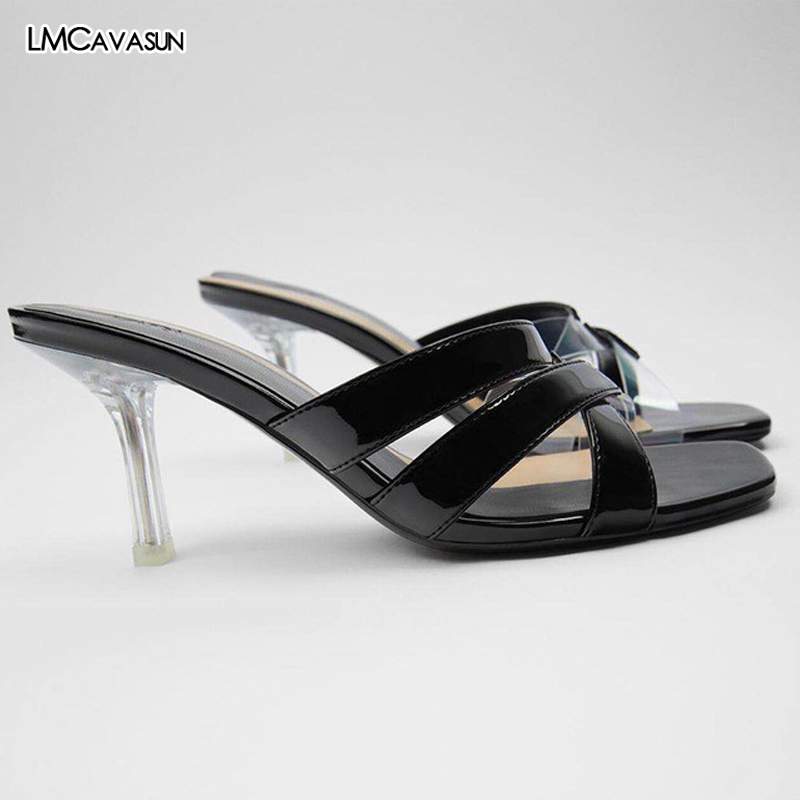 LMCAVASUN women sandals england fashion sexy PU leather stiletto mules heel sandals women shoes woman slippers, Black
LMCAVASUN women sandals england fashion sexy PU leather stiletto mules heel sandals women shoes woman slippers, Black