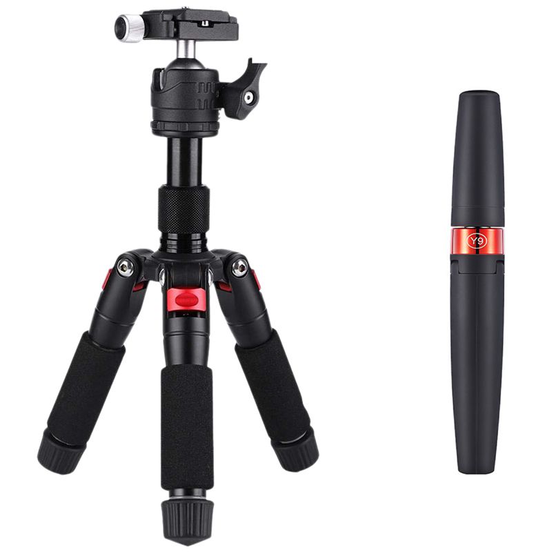 K521 5-Section Extendable Aluminum Alloy Tripod with Portable Integrated Tripod Selfie Stick
K521 5-Section Extendable Aluminum Alloy Tripod with Portable Integrated Tripod Selfie Stick