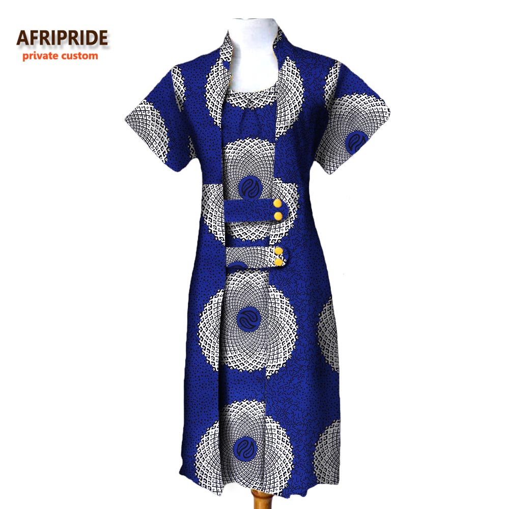 African autumn 2 pieces suit for woman afripride short sleeve calf length coat + sleeveless o-neck calf length dress a722636, 533
African autumn 2 pieces suit for woman afripride short sleeve calf length coat + sleeveless o-neck calf length dress a722636, 533